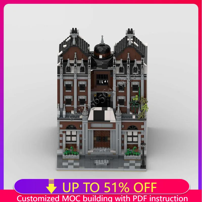 

Лидер продаж, детали 2236, готический стиль, загадочный особняк, модульный строительный блок, модель архитектуры, вдохновленные кирпичи, детская сборка, подарок