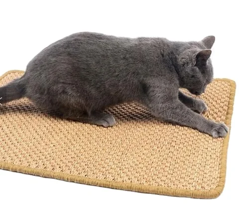 

Natural Sisal Cat Scratcher Board Lounger Scratching Post Mat Toy For Tower Climbing Tree Pad Cooling Furniture Pet Product