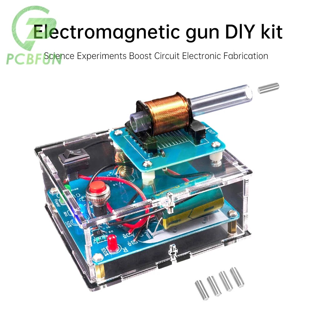 DIY Electronic Kit Electromagnetic Transmitter Shooting Game Kit Mini High Voltage Converter Boost Module Soldering Practice