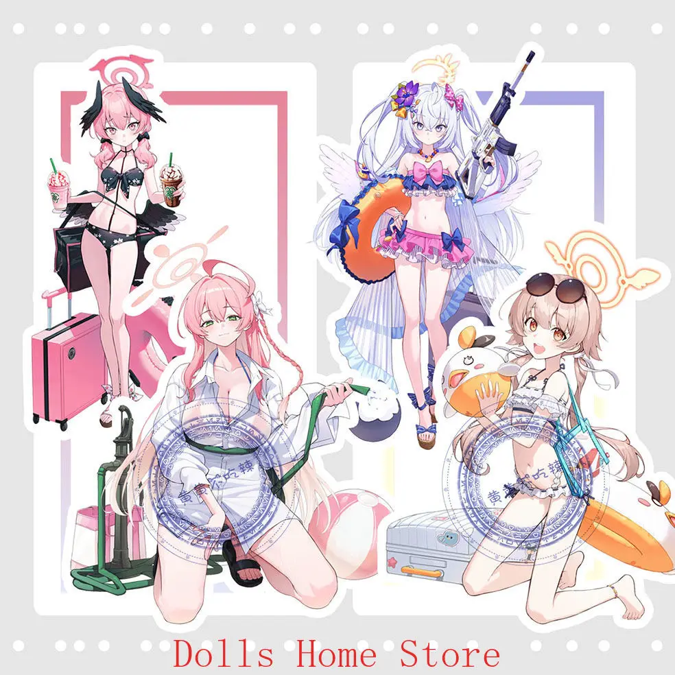 

Синий архив Koharu Fumiko Azusa Hanako, игра, аниме, косплей, акриловая подставка, модель, тарелка, декор для стола, стоячий знак, Хэллоуин