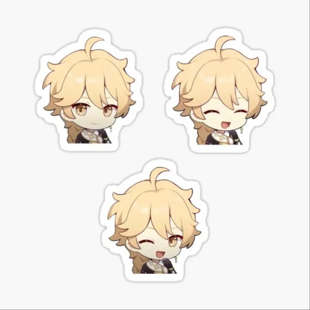 Genshin Impact Chibi Pack Sticker Car Window Bumpers Die-cut Vinyl Stickers Decorative Accessories
