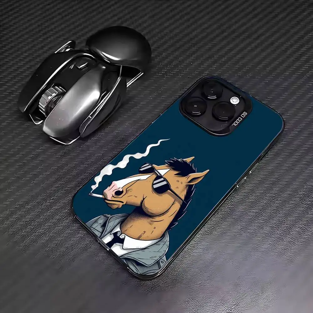 Self-Loathing  B-BoJacks Horsemans  Phone Case Gradient Silver Case For iPhone 17,16,15,14,12,13,11 Plus,Pro Max,XS view 3