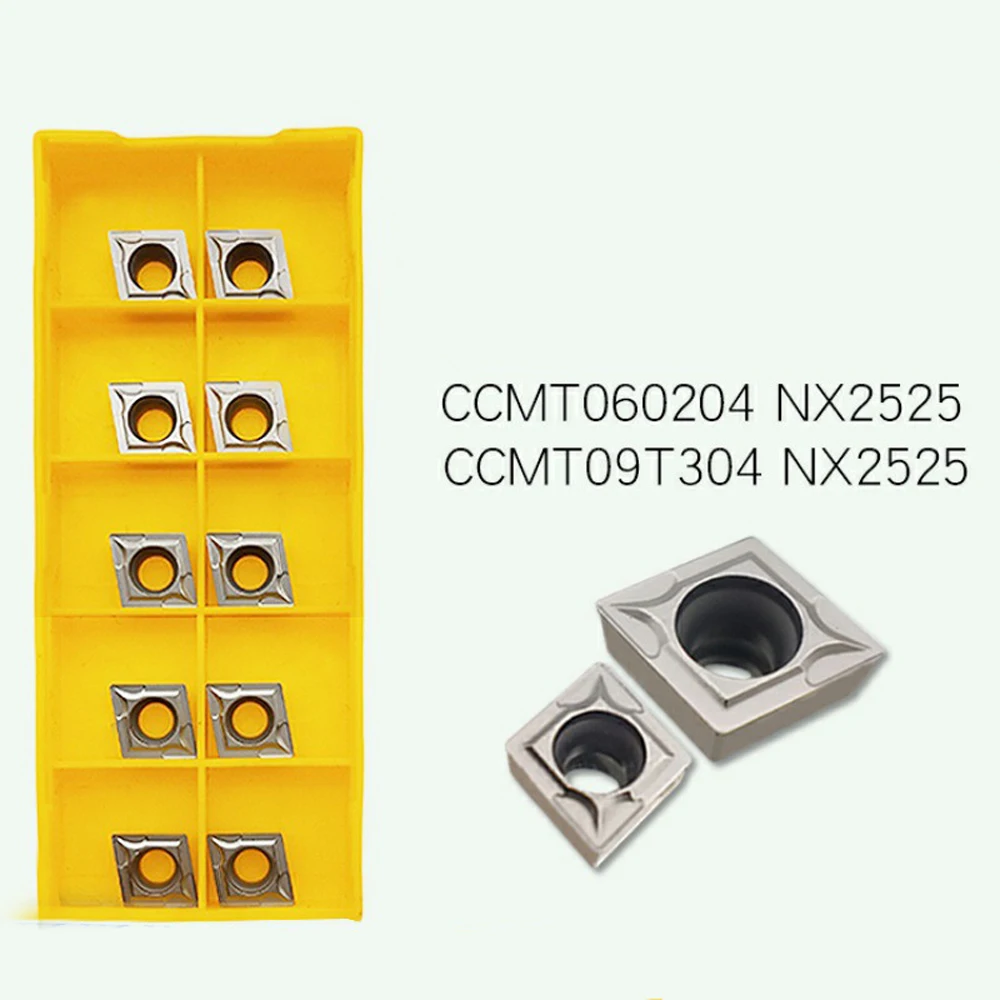CNC旋削ナイフ切削工具,ミニ旋盤アクセサリー,オリジナル作業,インサートccmt060202 nx2525 ccmt060208 ccmt060204 nx2525