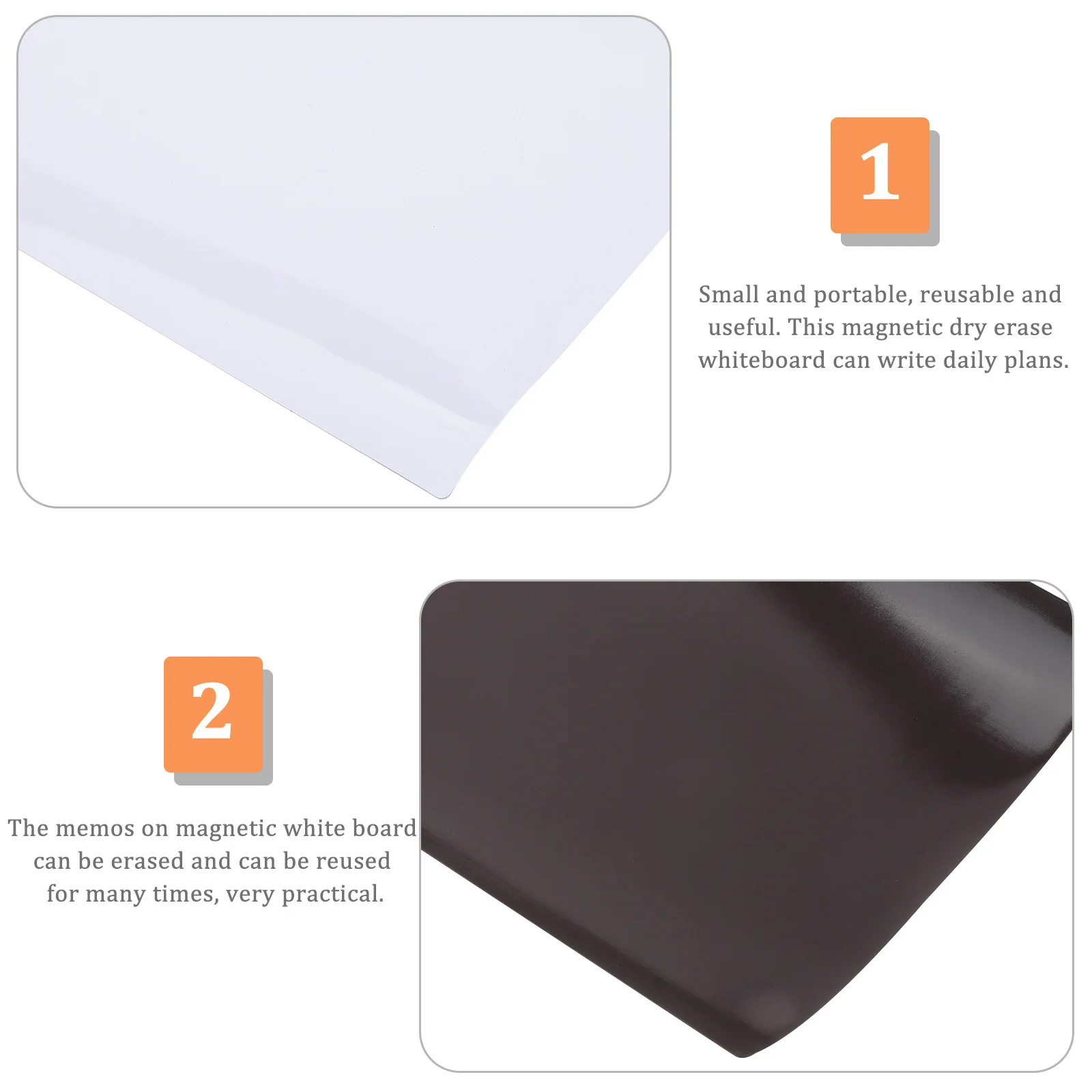 

6Pcs Dry Erase Magnetic Board Sheet A5 Size Small Whiteboard for Schedules Messages Notes on Refrigerator Wall Metal Surfaces