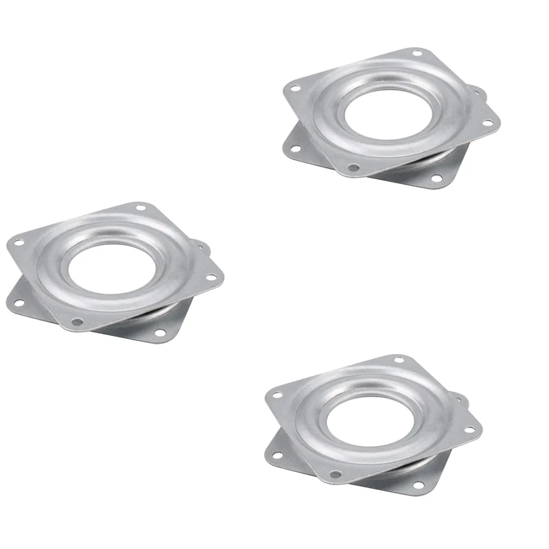 AA49 Piastra girevole in metallo con cuscinetto a sfera Lazy Susan 3X - 95 X 95 X 9 mm