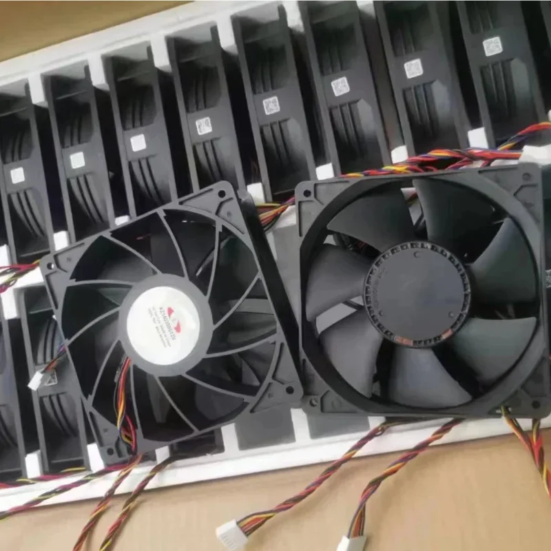 WhatsMiner Fan KZ14038B012U 12V 7.2A 14cm Fan 12V 7.2A 6PIN Draad Connector Hoge Snelheid Server computer Chassis Power Cooling Drop