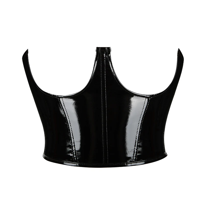 Sexy Underbust Corset Women Faux Leather Cummerbunds Curve Shaper Modeling Strap Slimming Waist Belt