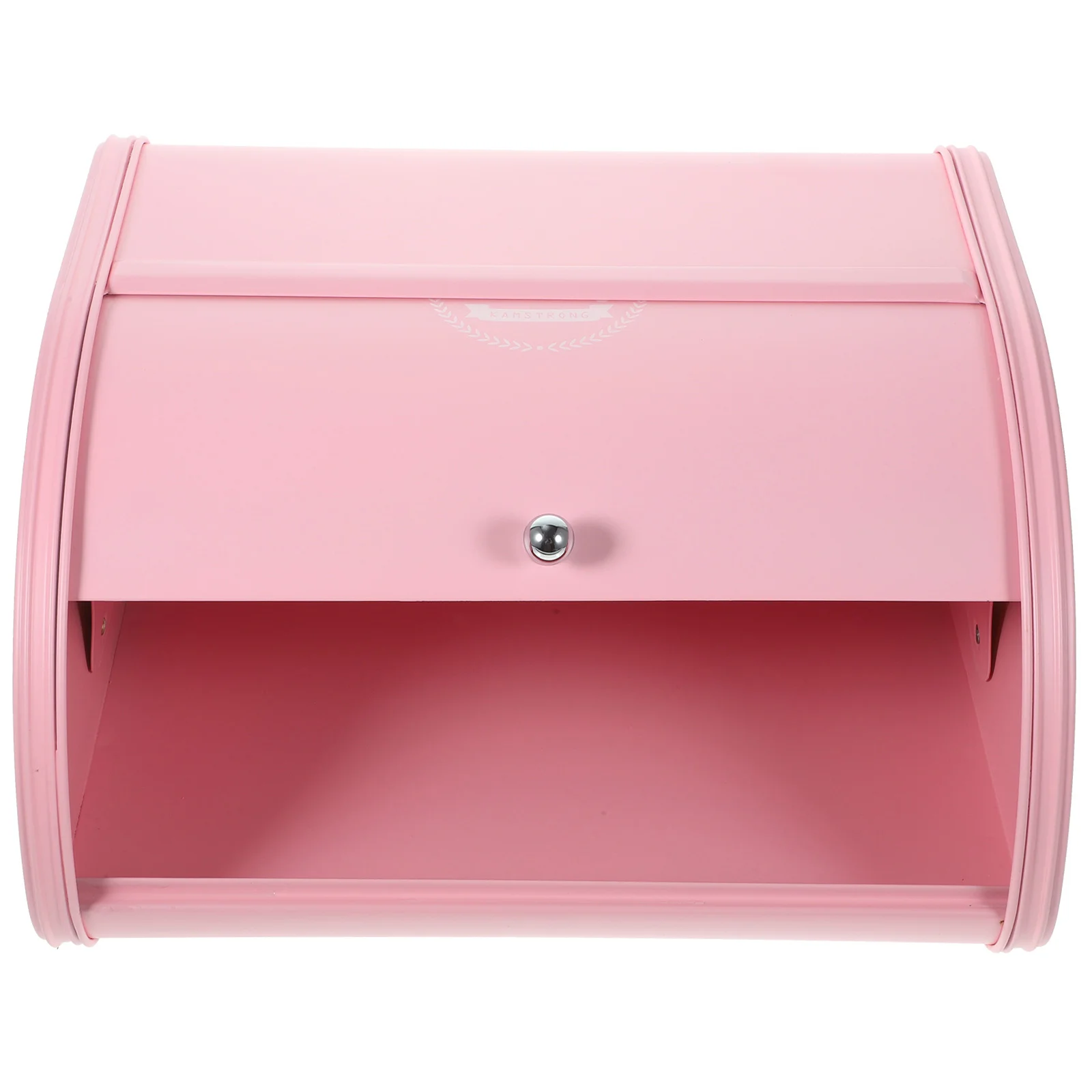 

1pcs Iron Bread Box Rustproof Storage Bin With Ventilation Roll Top Design For Kitchen Snack Organizer Non Base Cake Tin Pastry