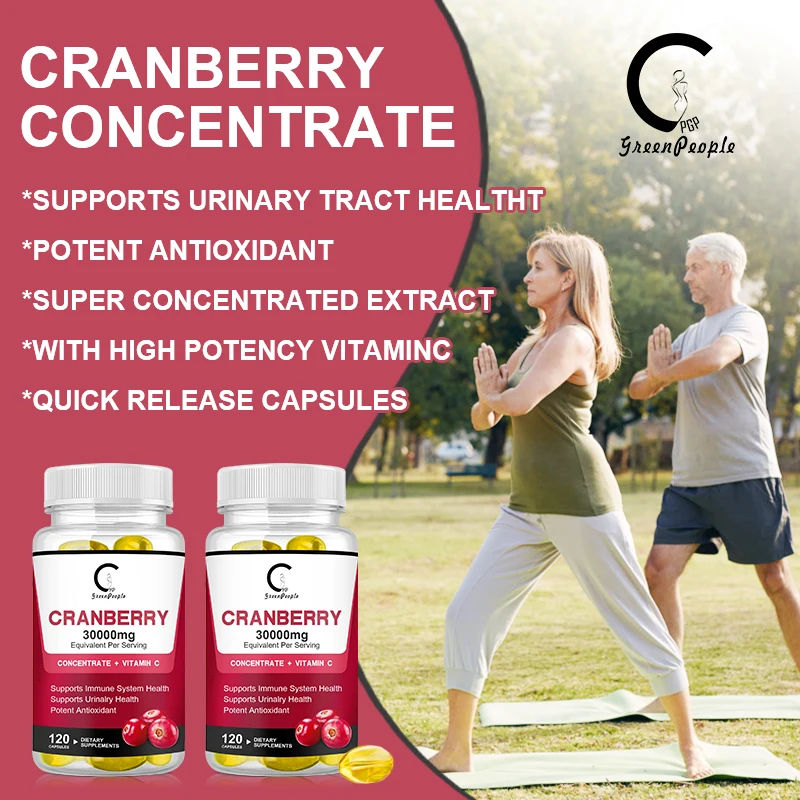 GPGP Greenpeople Natural Cranberry Capsule diuresis Urinary System/Bladder Dietary Supplement