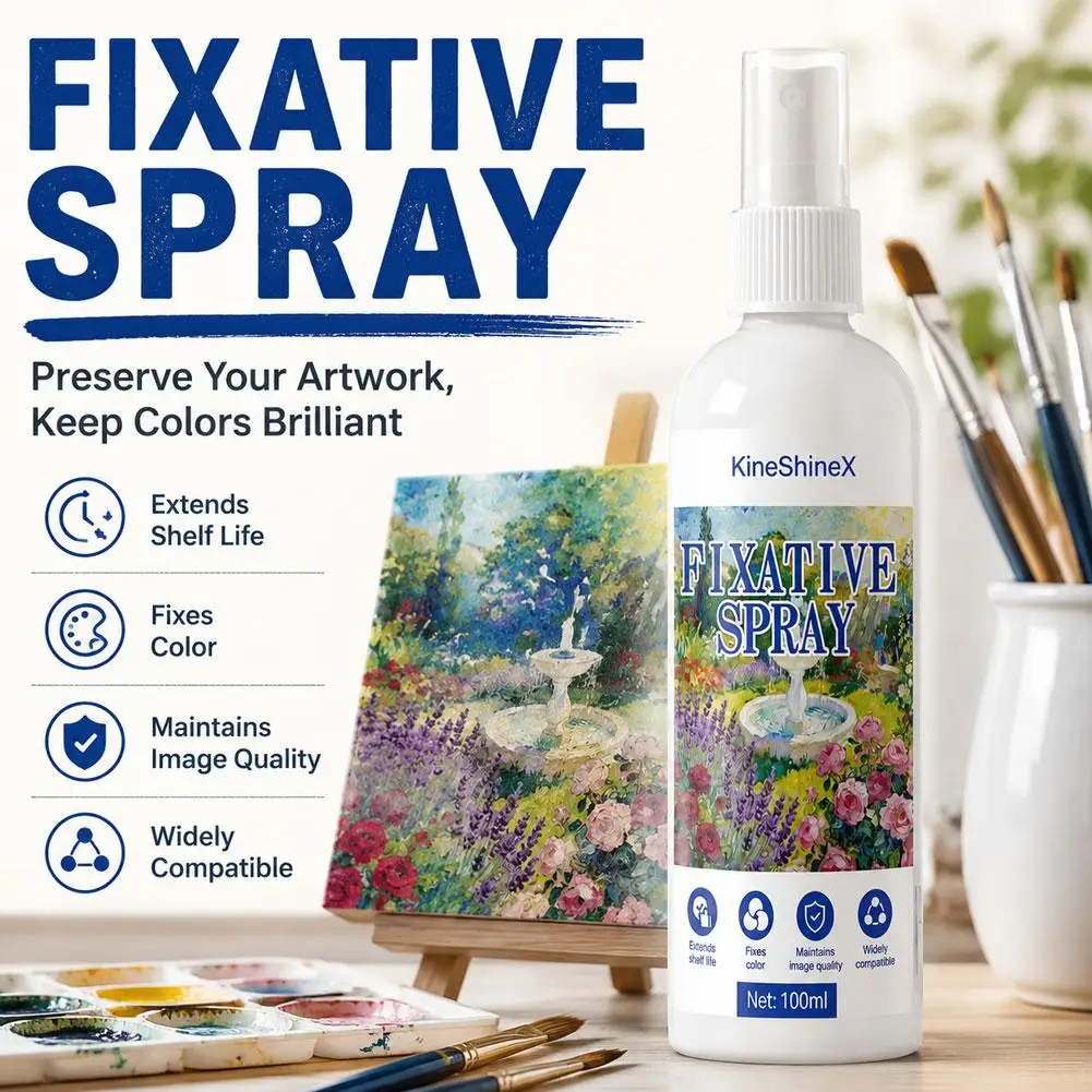 Painting Color Setting Liquid Moisturizing Long-Lasting Invisible Non Fading Watercolor Pencil Drawing Color Restoration
