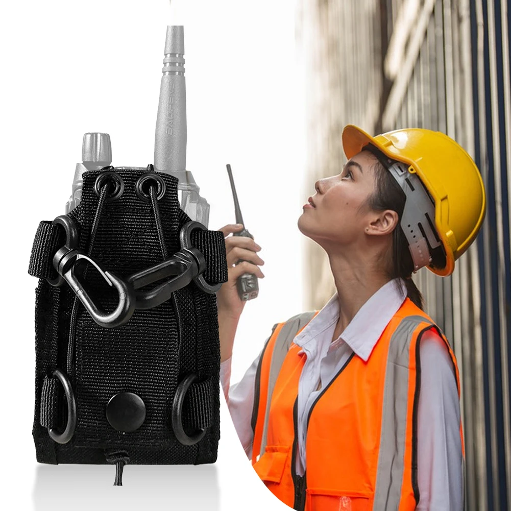 Нейлоновый чехол для рации с регулируемым ремешком, держатель для рации, сумка для переноски Baofeng UV-5R UV-82 UV-888S UV-9R