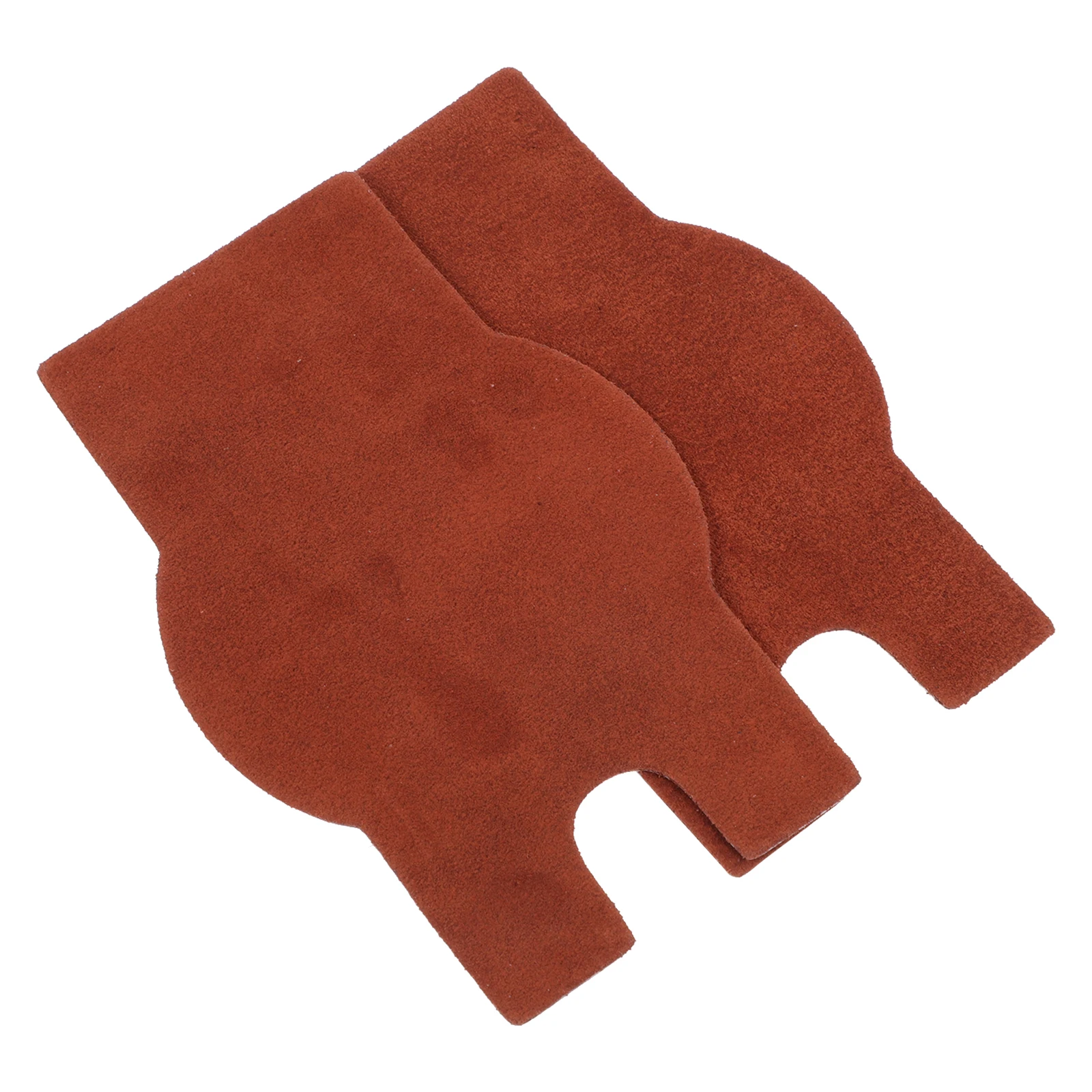 

2 Pcs Cowhide Anti Pad for Erhu Bottom Support Wear resistant Non Cushion Musical Instruments Accessories Self