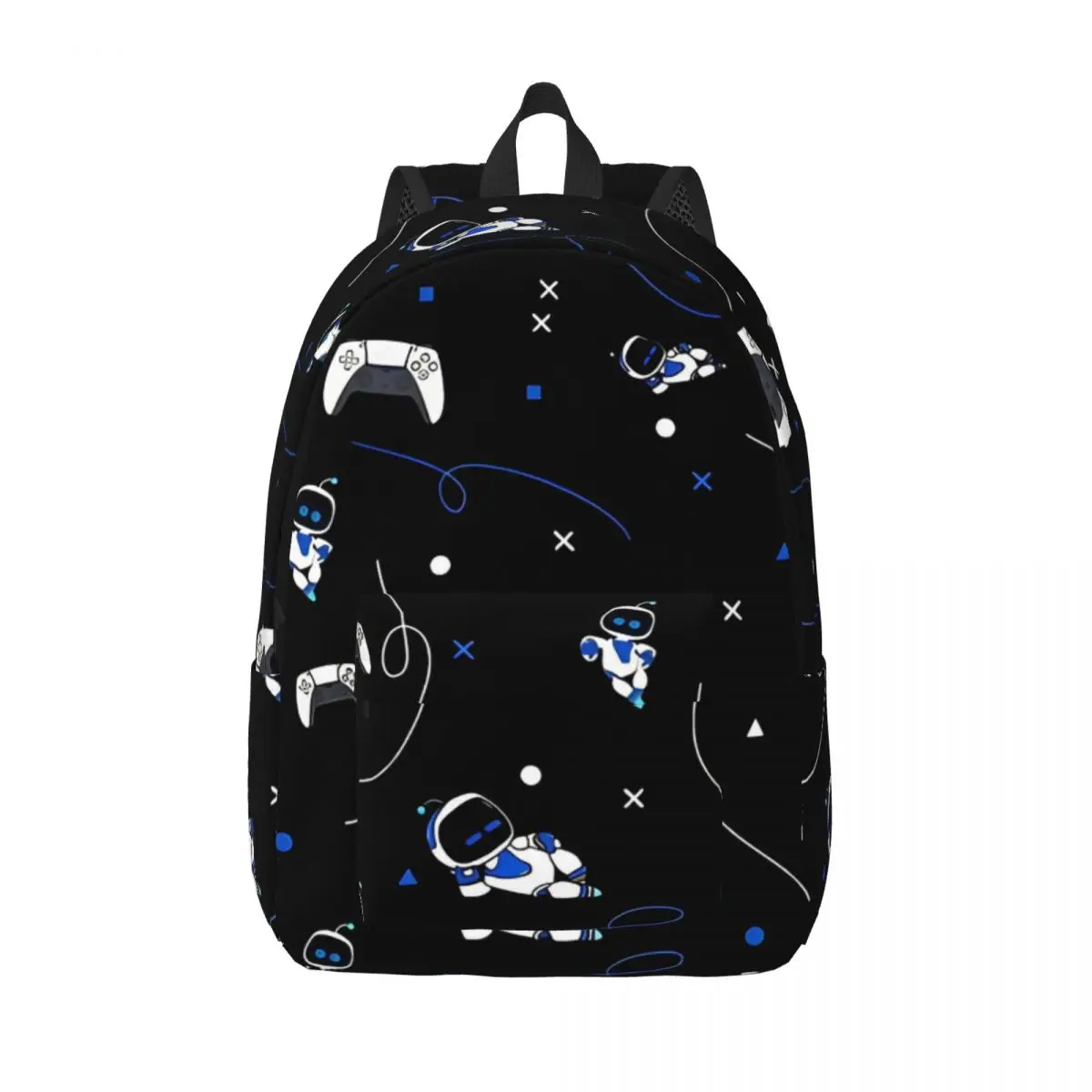 Astrobots Game Pattern for Men Women Student School Book Bags Daypack Elementary High College Hiking