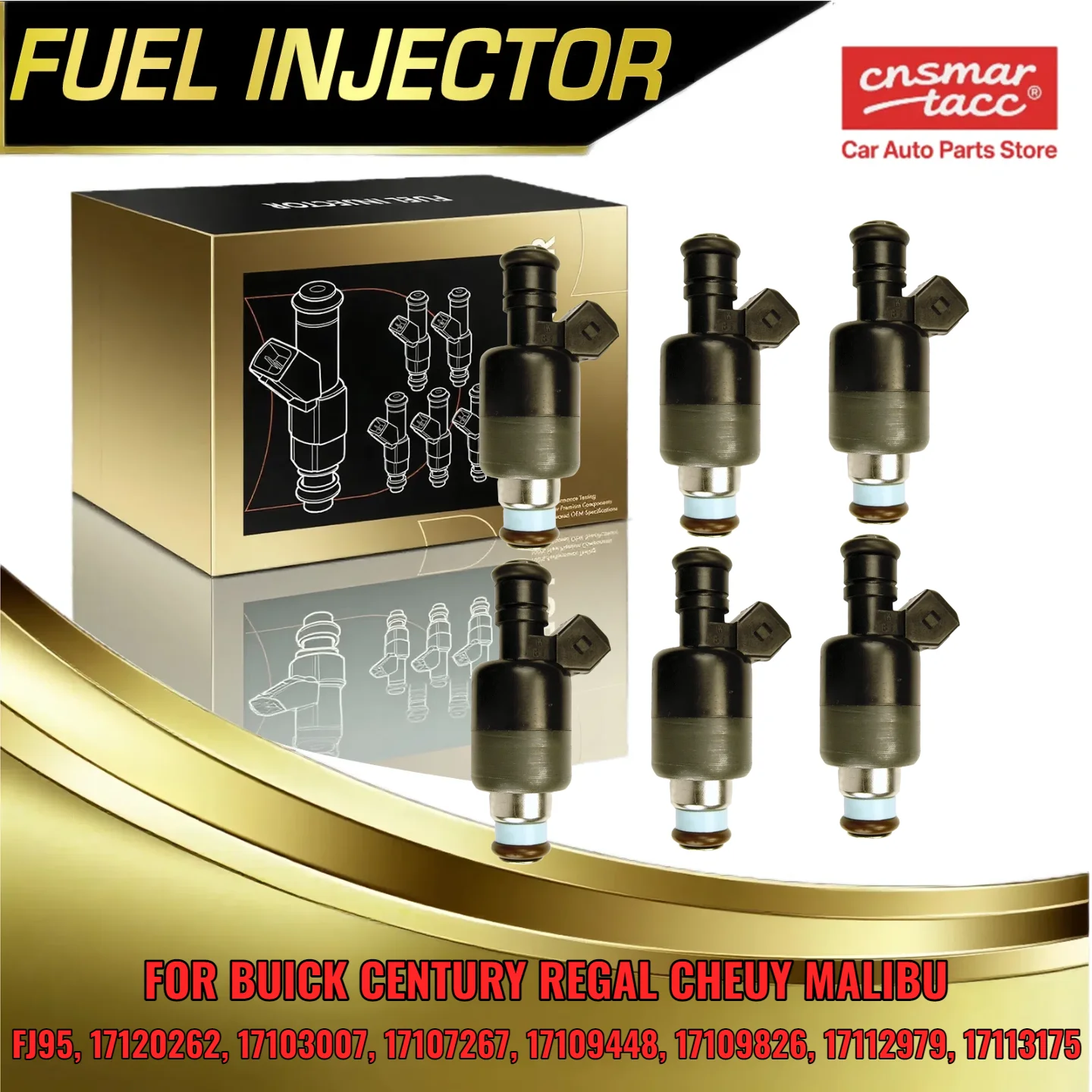 Inyector de combustible de 6 uds para Chevy Malibu Camaro Buick Regal Pontiac Firebird Olds 17120262 17103007