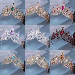 1pc bride rhinestone crown tiara baroque luxury atmosphere alloy crown party princess dress accessories
