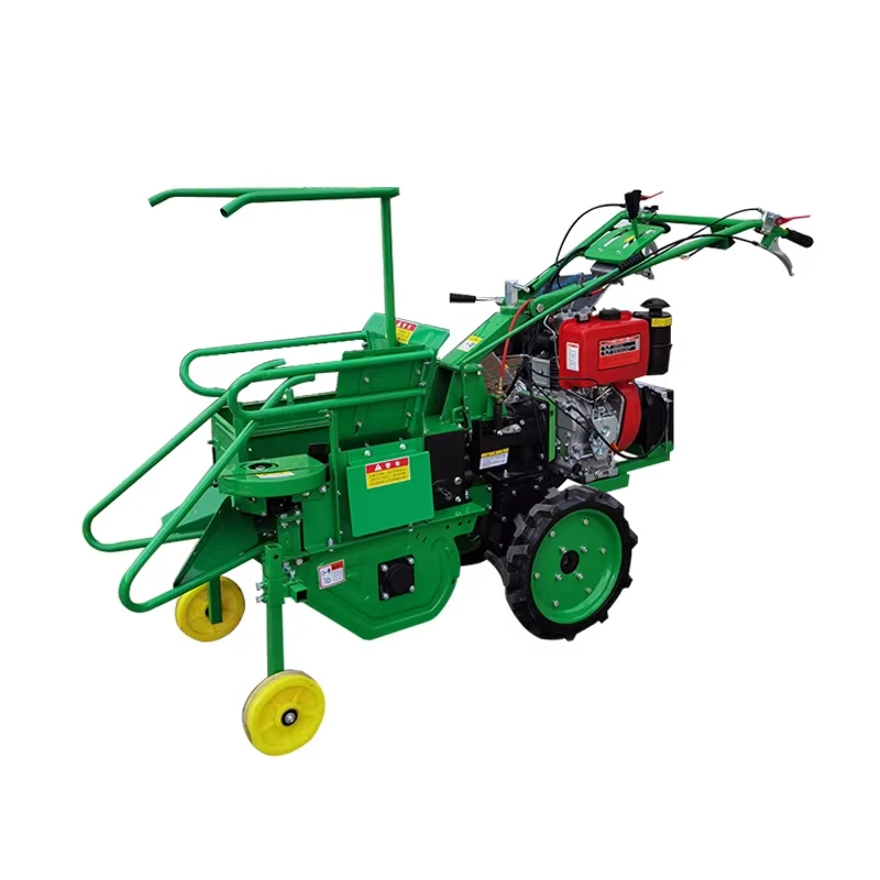 Fully Automatic Single-Row Corn Harvester,Fuel-Powered with Electric Start,Corn Stalk Shredding,Fully Enclosed Worm (Customized)