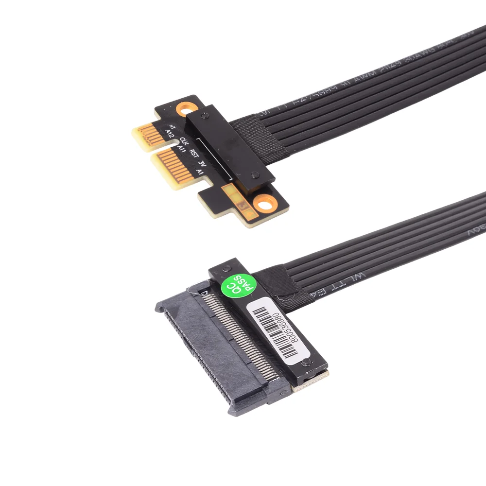 ADT-Link PCI Express 4.0 x1 para U.2 SSD (SFF-8639) Cabo de extensão Gen4 U.2 SFF 8639 SSD para PCIe x1 Slot Riser Adaptador