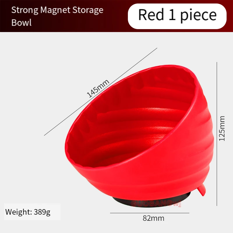 Magnetic Screw Holder Bowl for Auto Repair｜Strong Magnet Tool Container｜Car Maintenance Parts Storage｜with Leak-Proof Design