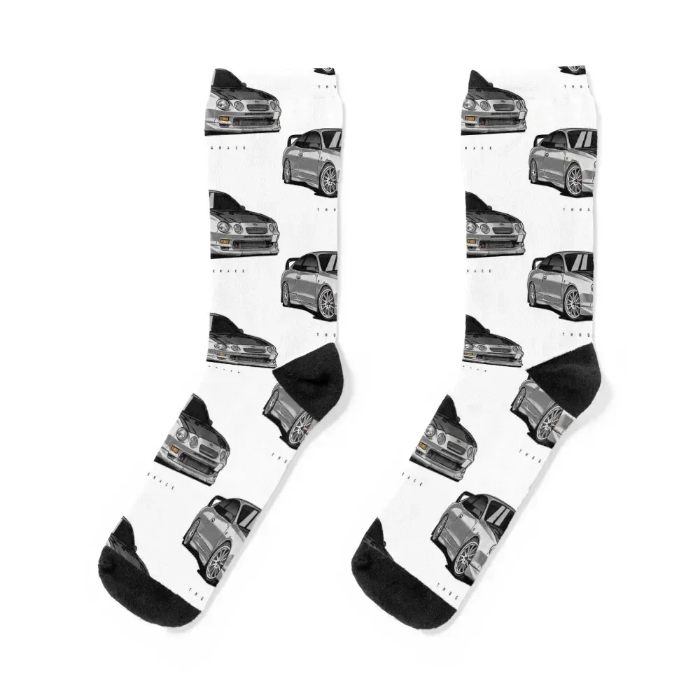 

Celica GT Four Rally Car Turbo Drift Automotive Socks sheer Stockings compression gift Boy Socks Women's