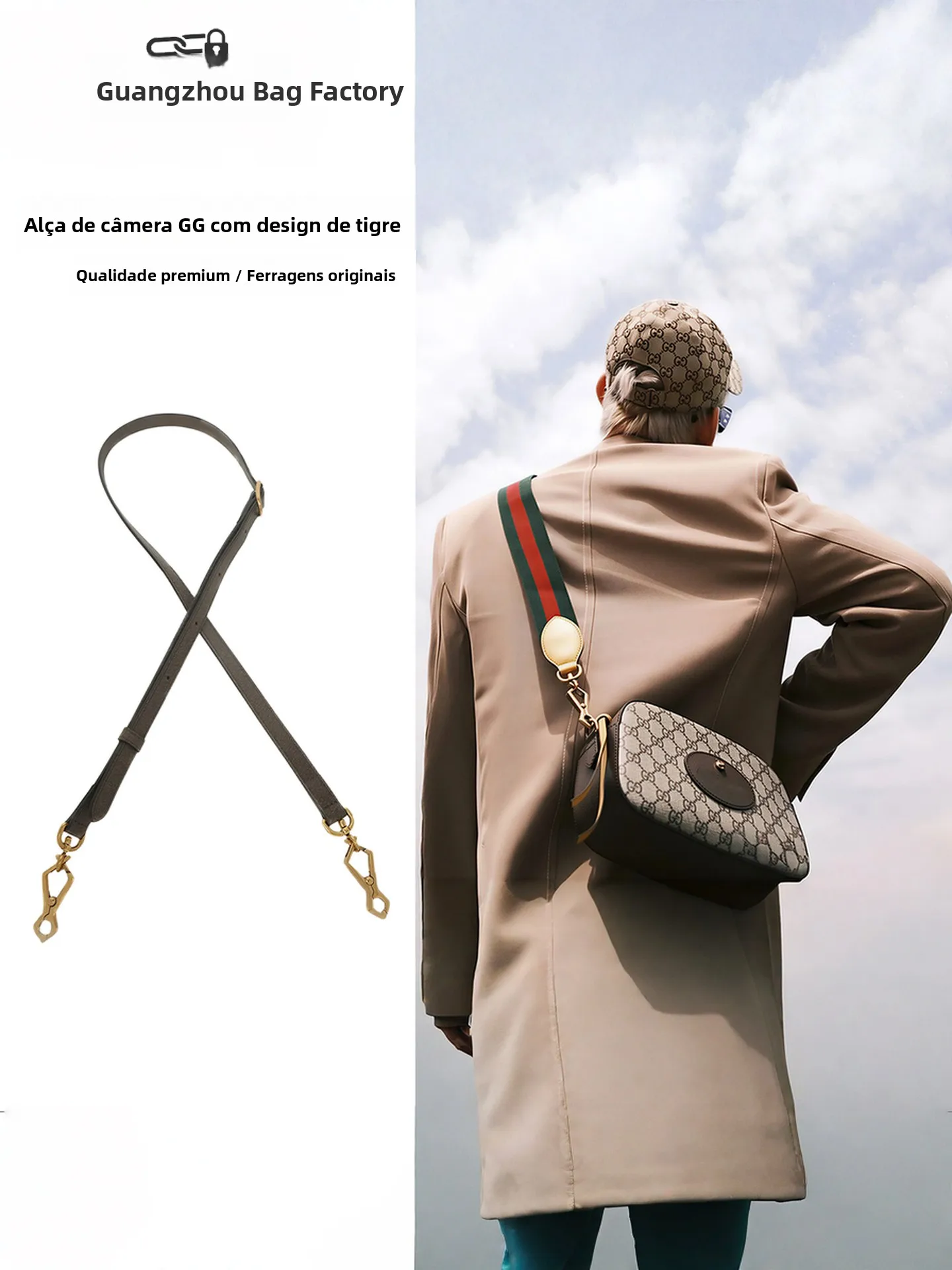gg-tiger-head-camera-bag-strap-replacement-genuine-leather-crossbody-bag-strap-accessories-adjustable-metal-buckle-pure