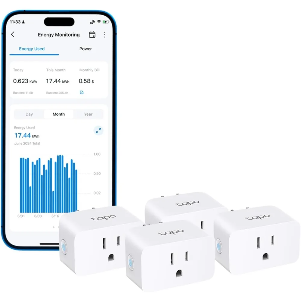 US Shipping Smart Plug Wi-Fi Mini Energy Monitoring Works with Alexa Google Home Samsung SmartThings Timer 15A 1800W ETL