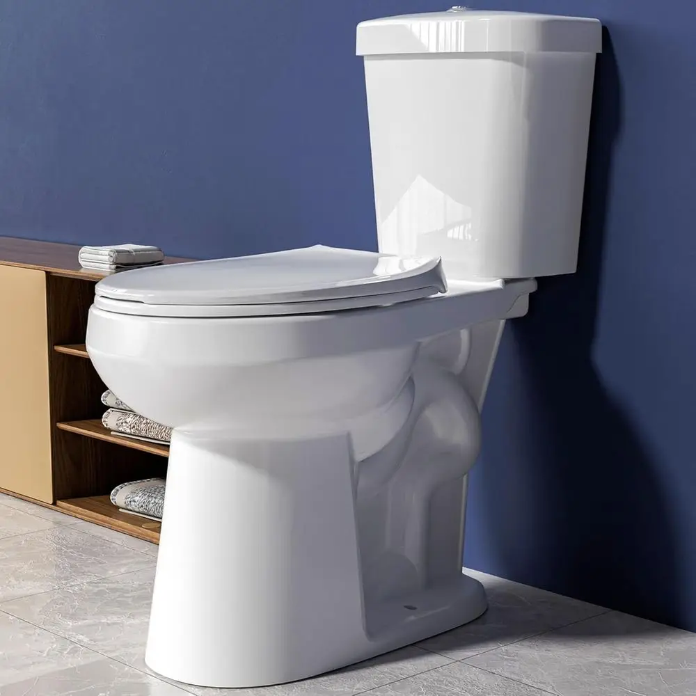 

DAFIFY Tall Toilet 20 Inch for Seniors - 1.1/1.6 GPF Dual Flush, ADA High Toilet for Small Spaces, 19 Inch Bowl Height, 20 Inch
