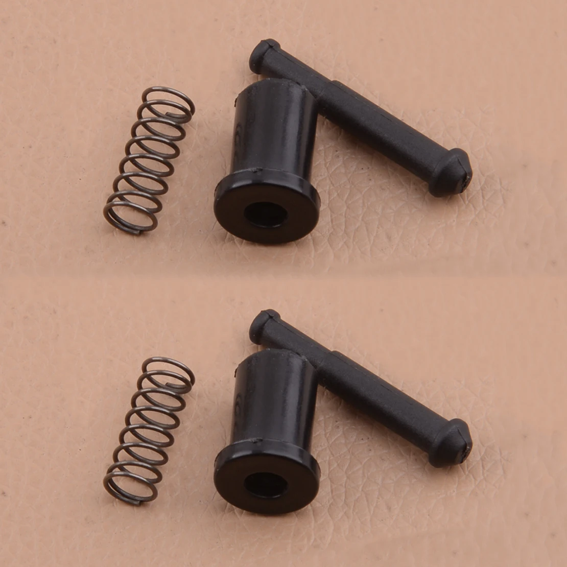 LETAOSK 2 Sets Throttle Knob Lock Pin Stopper Spring Fit for Chinese Chainsaws 4500 5200 5800 MT-9999