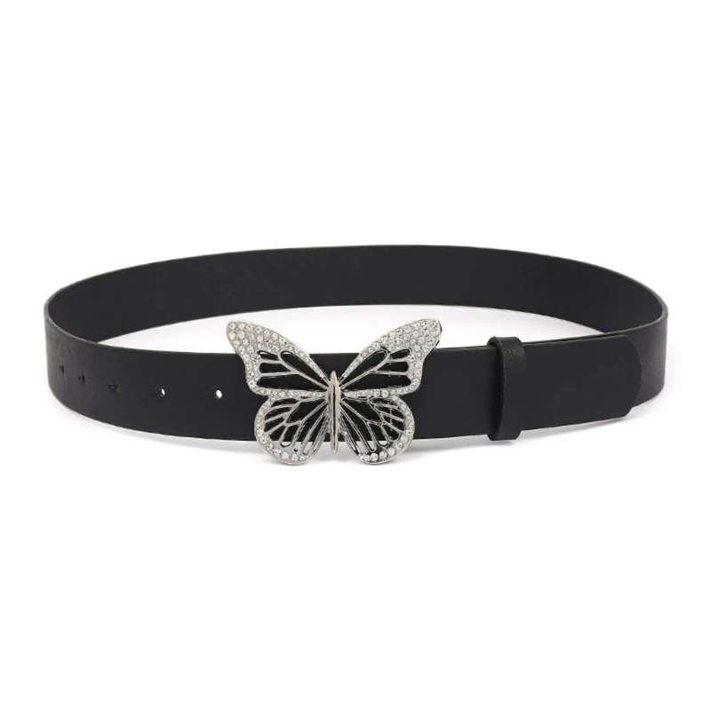 Ceinture taille Locomotive en brillant, ceinture à boucle pour femmes hommes, sangle taille luxueuse