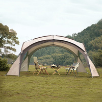 Outdoor Large Dome Tent, Camping Picnic Awning Canopy, Camp Sun Protection Pergola, 8-10 People Travel Hiking Tent