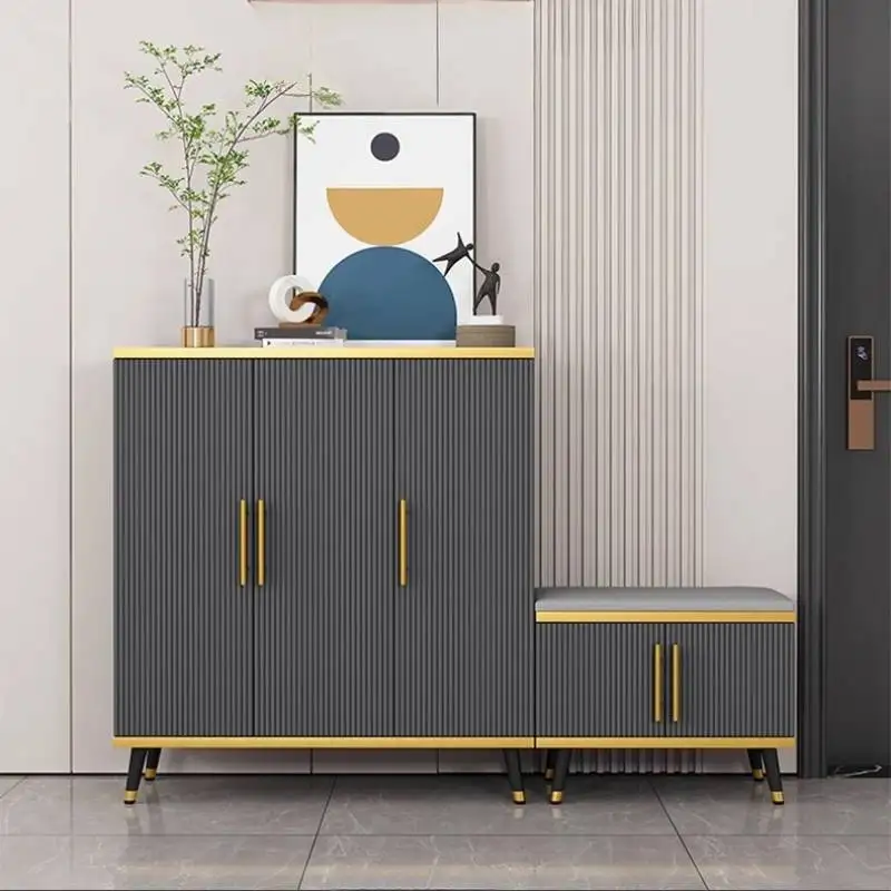 

Cushion Luxury Shoe Cabinet Storage Modern Home Corridor Organizers Shoe Cabinet Bench Entryway Schoenen Opbergsysteem Furniture