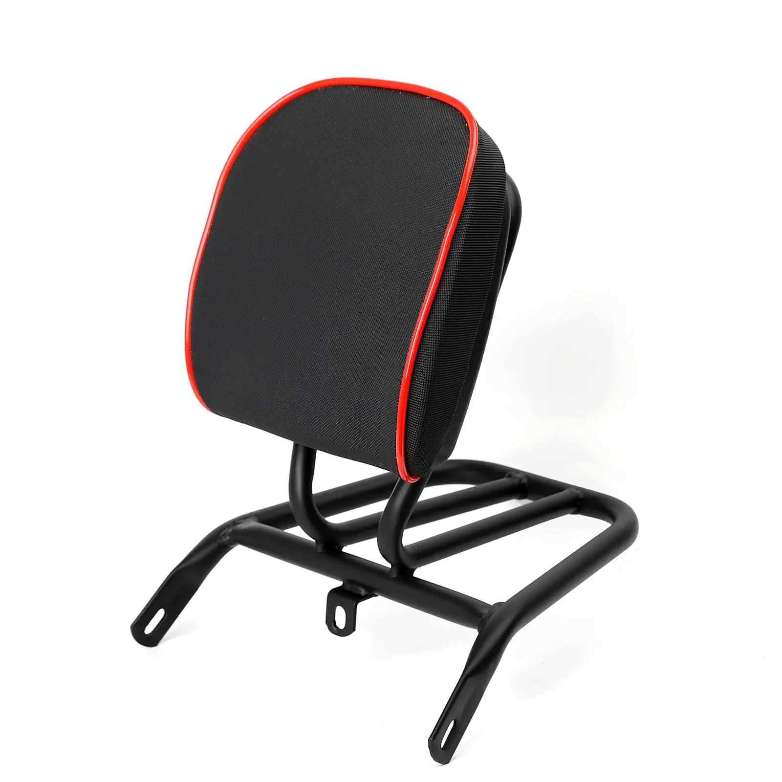 

Motorcyle Luggage Rack in Heavy Iron Material Come with High Rebound Sponge Backrest Compatible with Chinese GY6 4-Stroke Engine