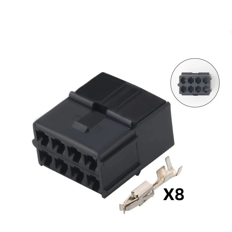 

1-10sets Auto 8pin plug 881647-1 wiring cable harness horn connetor with terminals
