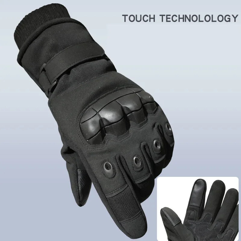 

Winter Men Tactical Gloves Cycling Skiing Shell Break Fleece Field Thermal Touch Screen Army Women Gloves Training Sports Glove