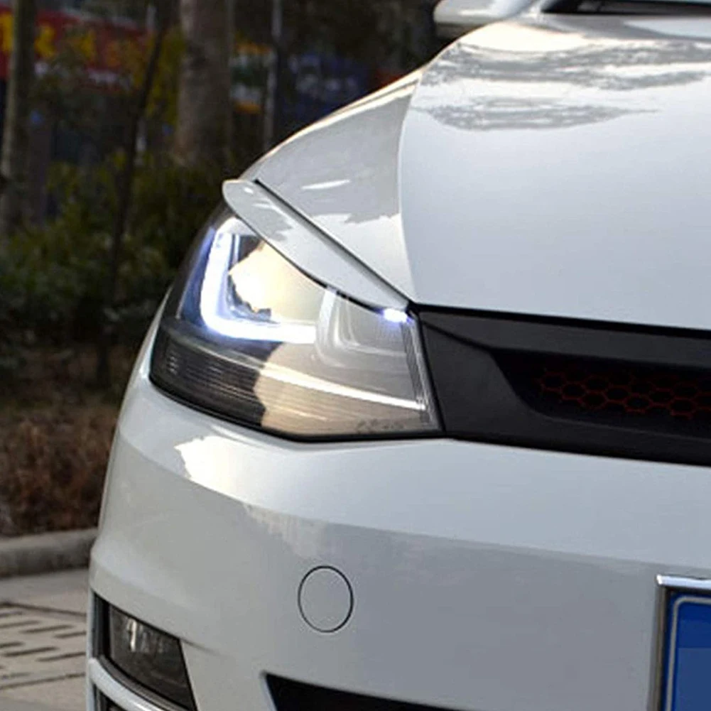 Autokoplamp Wenkbrauwen Koplamp Oogdeksel Wenkbrauwhoes Oogleden Covers voor Golf 7 MK7