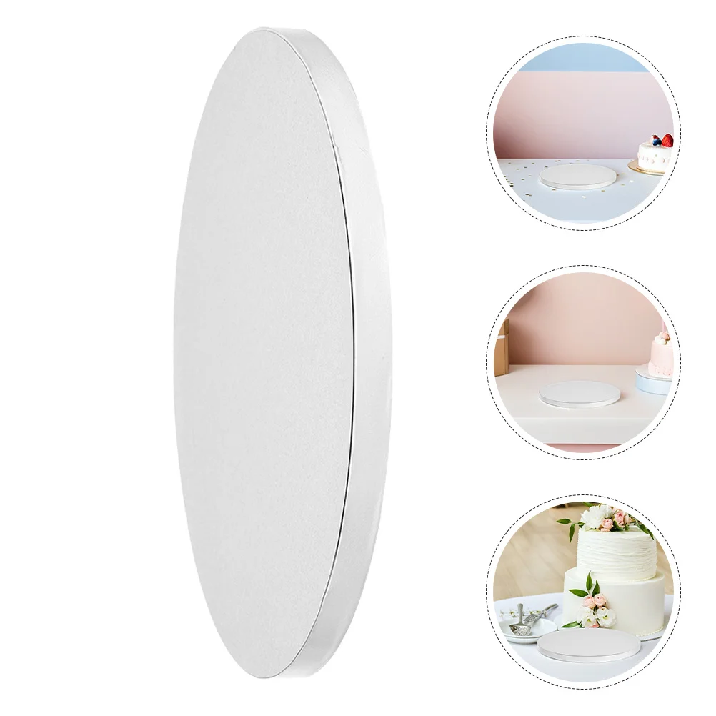 

10Pcs Round Cake Board 5.89 Inch Paper Cake Base for Dessert Display Lightweight Strong Corrugated Material Perfect for Bakery