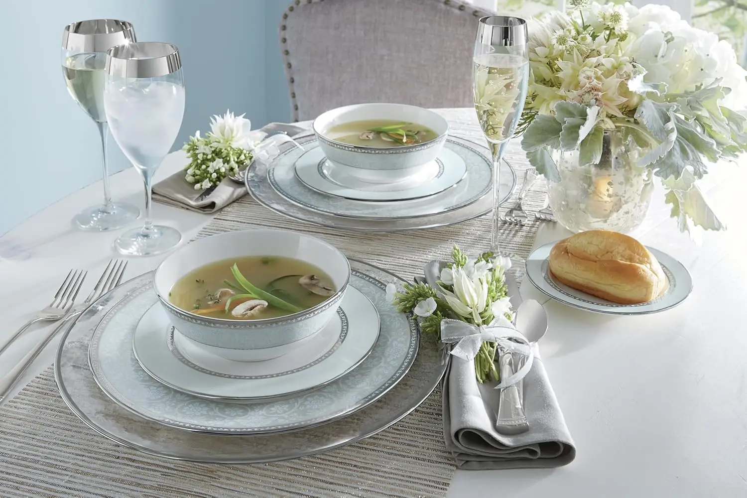 プレースセッティング 3 点セット ウエストモア、ホワイト