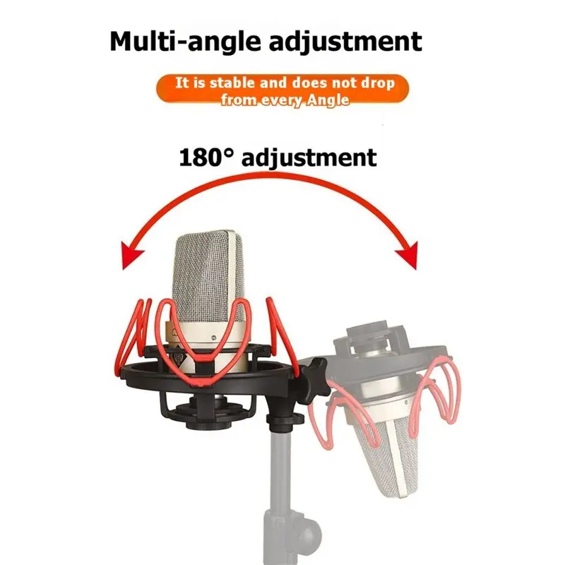 

Регулируемая подставка для микрофона A13E-Microphone Shock Mount для микрофонов ISKRM5 AT500 BM-700