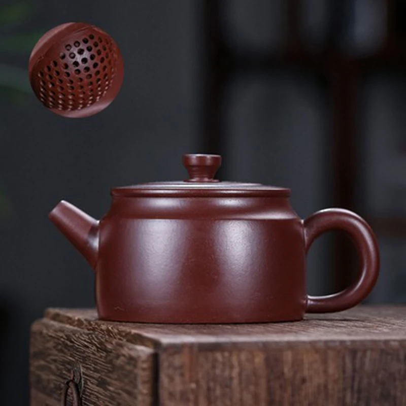 

Purple Clay Teapot Original Ore Purple Red Mud Authentic Small Teapot Ball Hole Pure Handmade Master Kung Fu Teapot