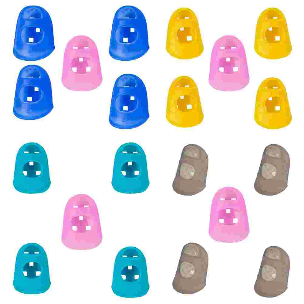 

50 Pcs Guitar Finger Cots Fingertip Guard Caps Silicone Cover Practical Practice Protector for