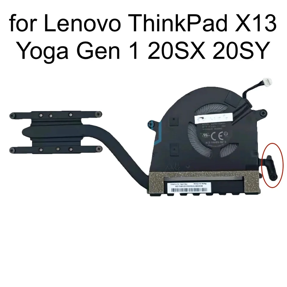 CPU Cooler Fan Heatsink for Lenovo ThinkPad X390 Yoga X13 Gen 1