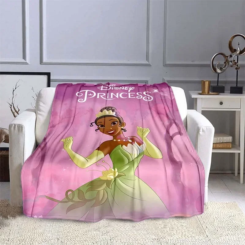 Princess and The Frog Printed Blanket Kids Adult Blanket Soft and Warm Bedding for Bed Sofa Outdoor Travel Cover Blanket