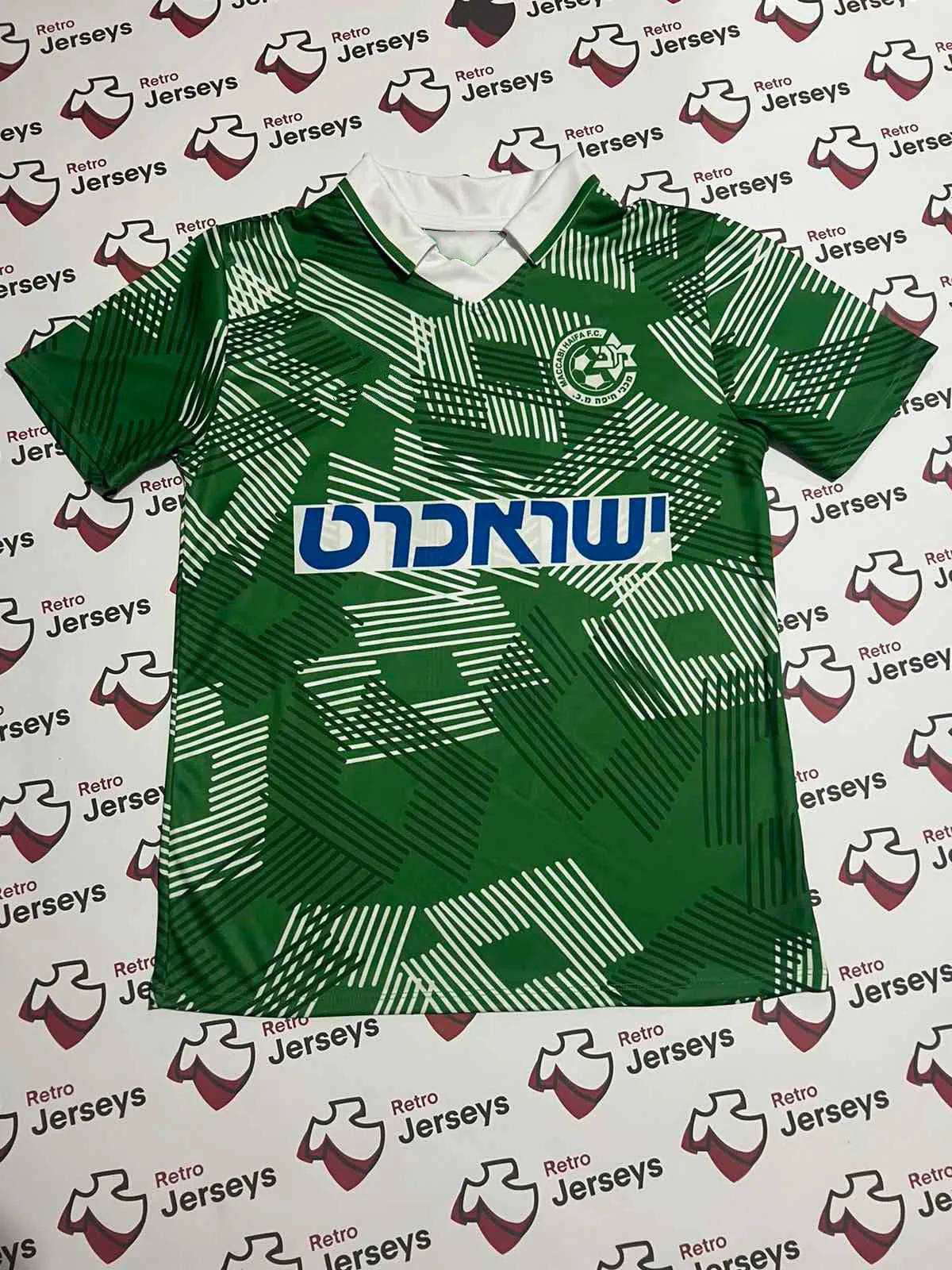 Maccabi Haifa 3D T-Shirt 1992-1993 Home  Retro Jerseys  חולצה של מכבי חיפה 2024 Golf Wear New Cotton Men's T-shirts Clothing Gym