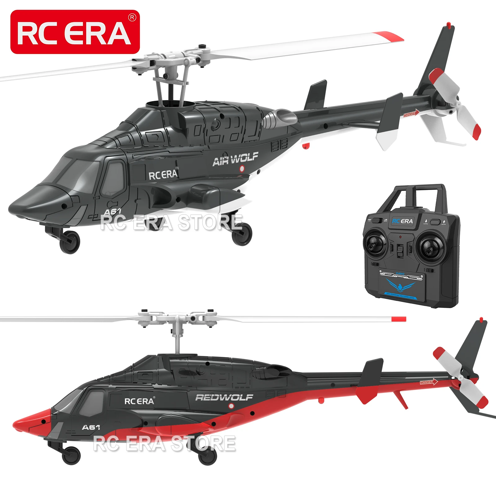 RC ERA A61 Mini Airwolf 4CH RC Elicottero 2.4G 6-Aixs Giroscopio Stabilizzato Mantenimento dell'altitudine Elicottero telecomandato Giocattoli per bambini adulti