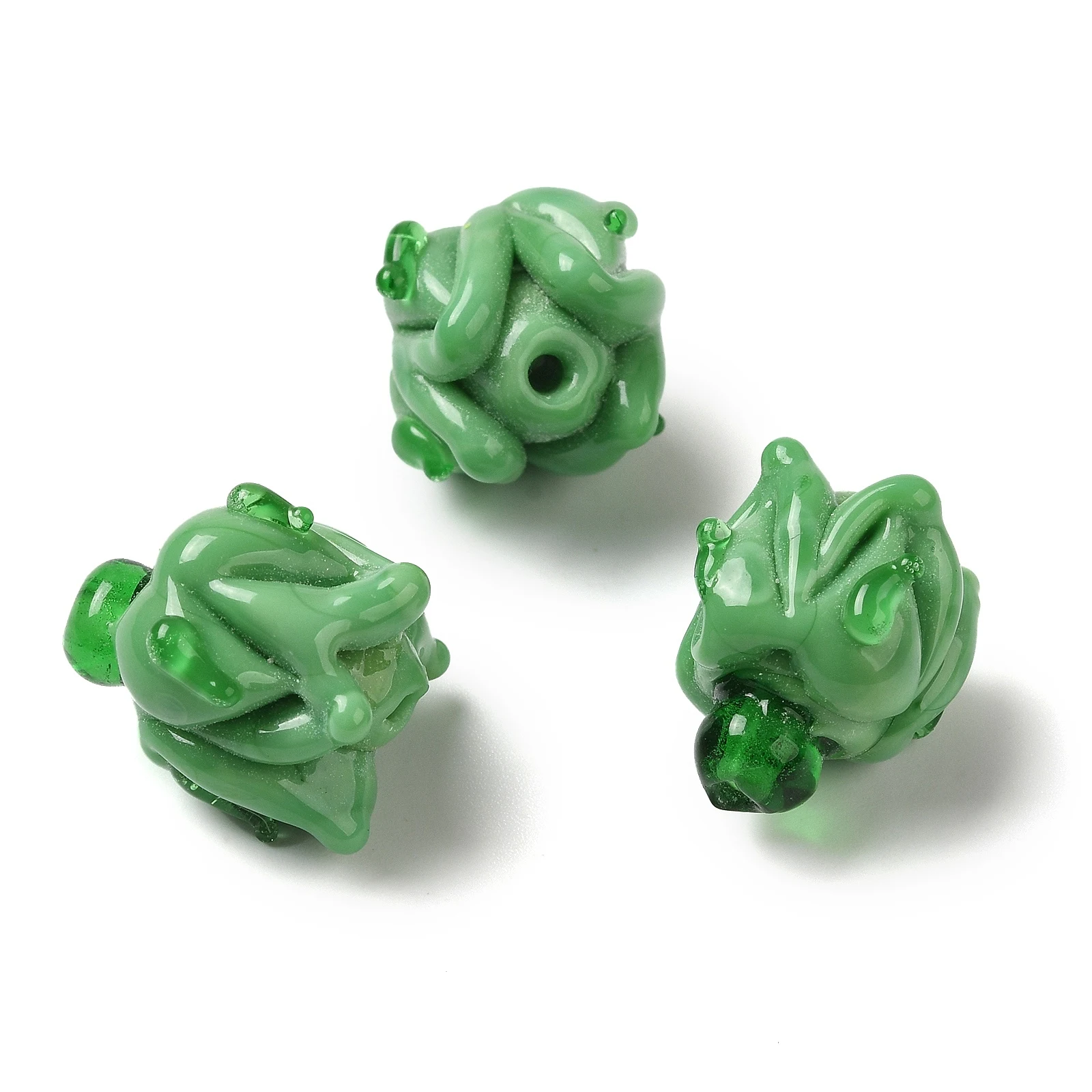 20PCS Handmade Lampwork Beads Flower for Making DIY Jewelry Necklace Bracelet Earring Jewelry Craft Supplies