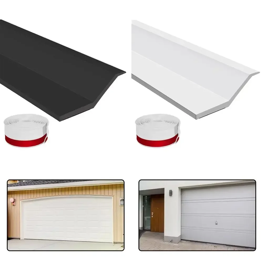 300cm Garage Door Seal Strip Multipurpose Garage Door Seals Top Rubber Strip Garage Door Draught Excluder Black White