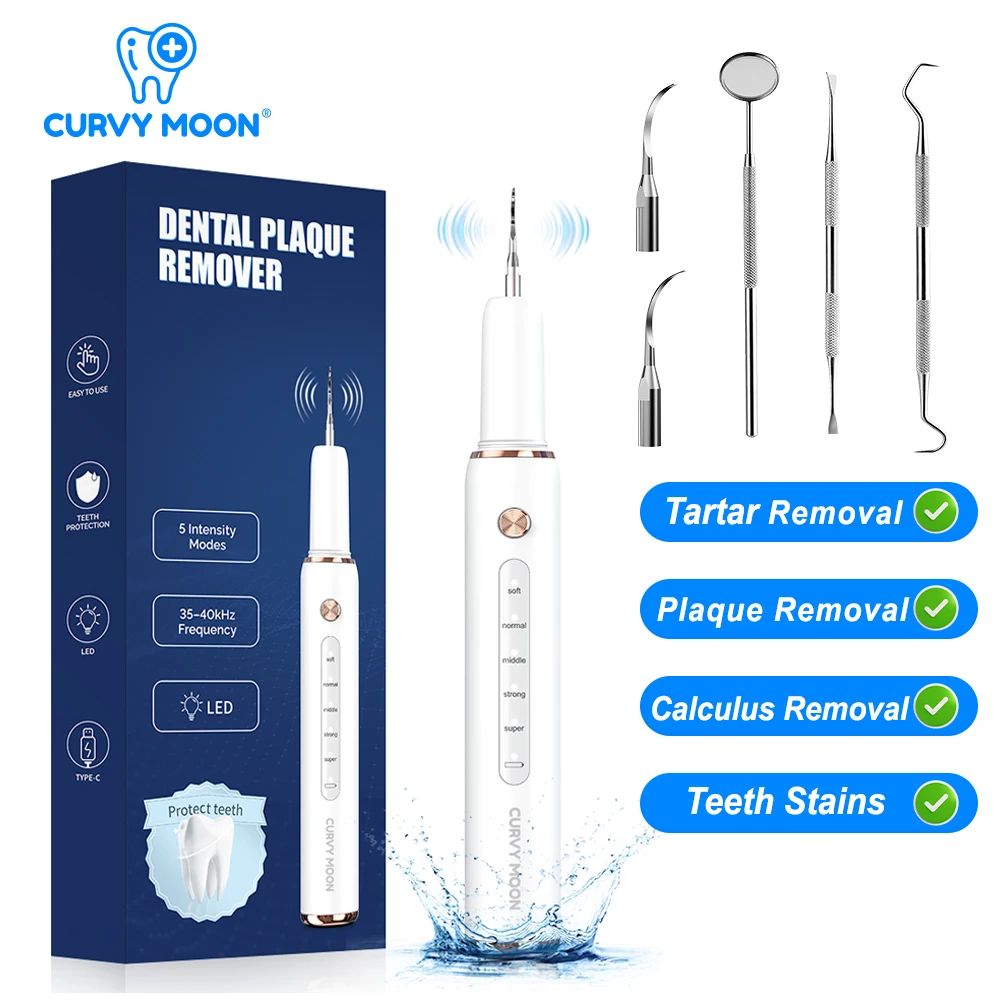 Electric Teeth Cleaner Ultrasonic Dental Scaler Plaque Calculus Tartar Remover Tooth Stain Cleaning Tools Washing Oral Care