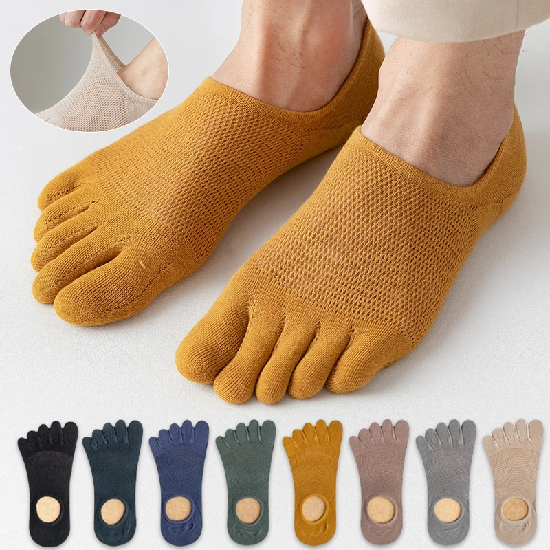 3 Paar/Set Herrensocken Atmungsaktive Schweißabsorbierende Neuartige Zehensocken Modische Lässige Atmungsaktive Finger-Bootssocken Hochwertige Socken für Männer