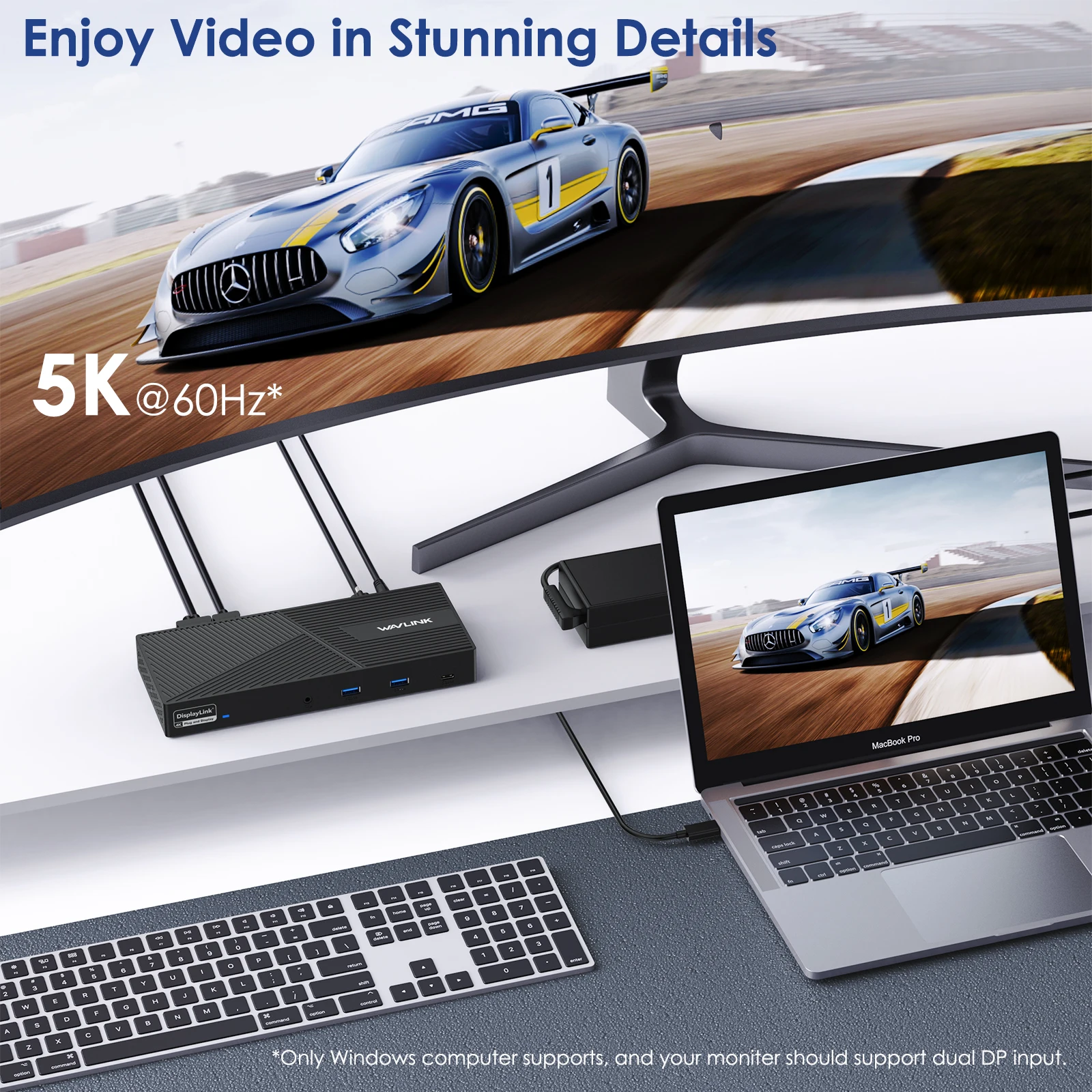 Imagem -05 - Wavlink-universal Triplo 4k Display Docking Station Usb-c Laptop Dock Monitores Hdmi Portas dp 130w 100w pd Carregamento
