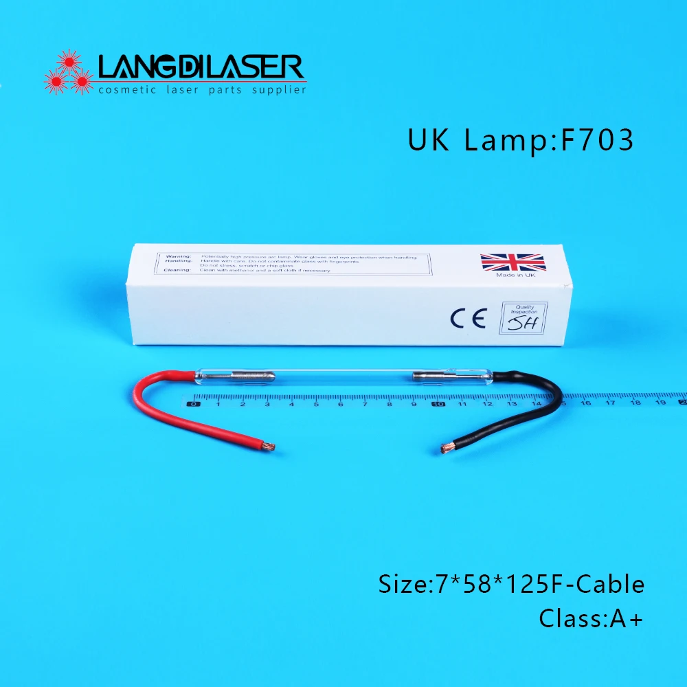 Lamp Code F703-xxx / UK Lamp 7*58*125F - Wire / IPL Flash Lamp / UK Import IPL Flash Lamps