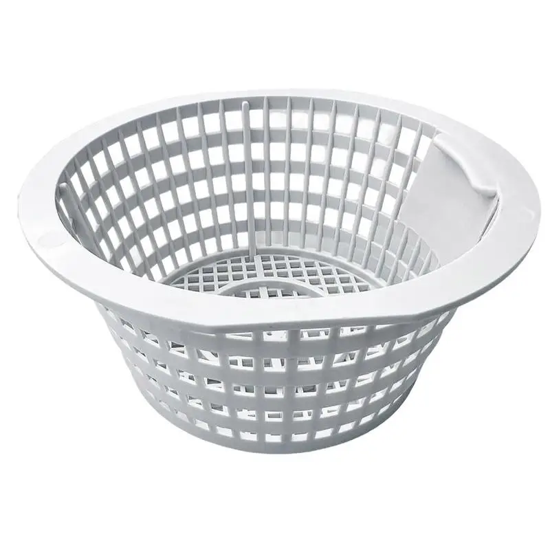 Ground Skimmer Basket Dense Mesh Structure Resin Pool Skimmer Bucket UV-resistant Outdoor Pool Filter Basket High-Capacity